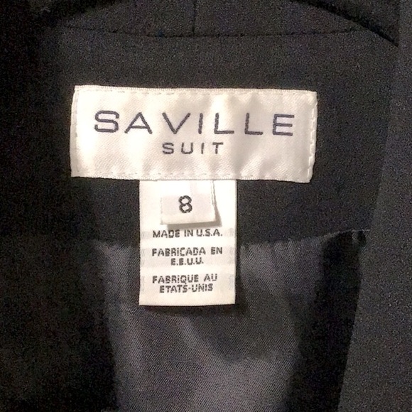 ⚜️ SAVILLE ‘Suit’ Black Jacket and Knee Length Skirt with Pockets - Picture 2 of 12